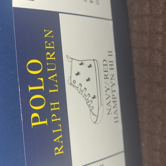 New Polo by Ralph Lauren canvas high tops sizes 6.5 jr = 8 wmn and 7jr =… - Picture 7 of 7